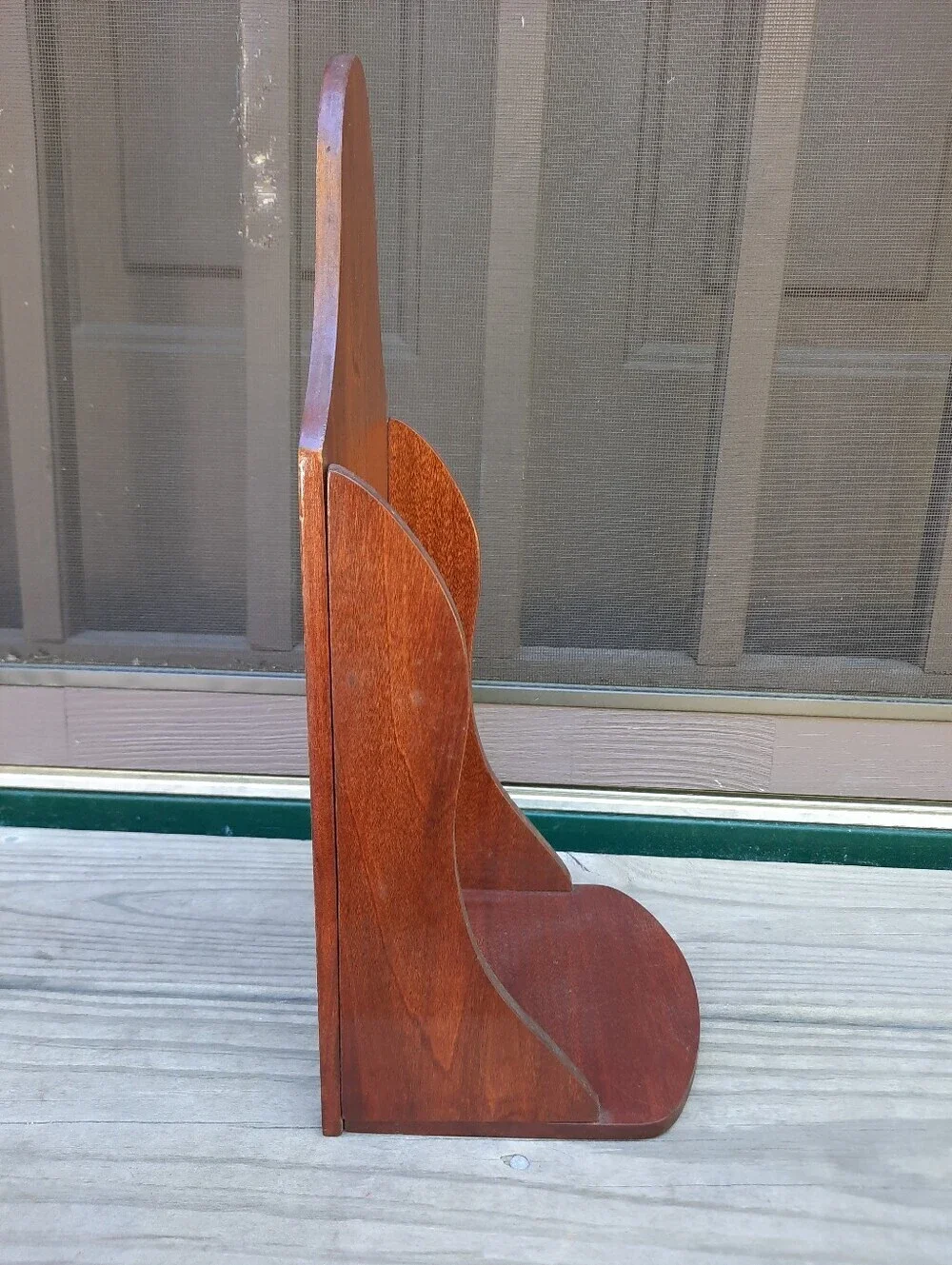 Handcrafted Cottage Cabin Farmhouse Wood Curved Wall Sconce Candle Vase Shelf
